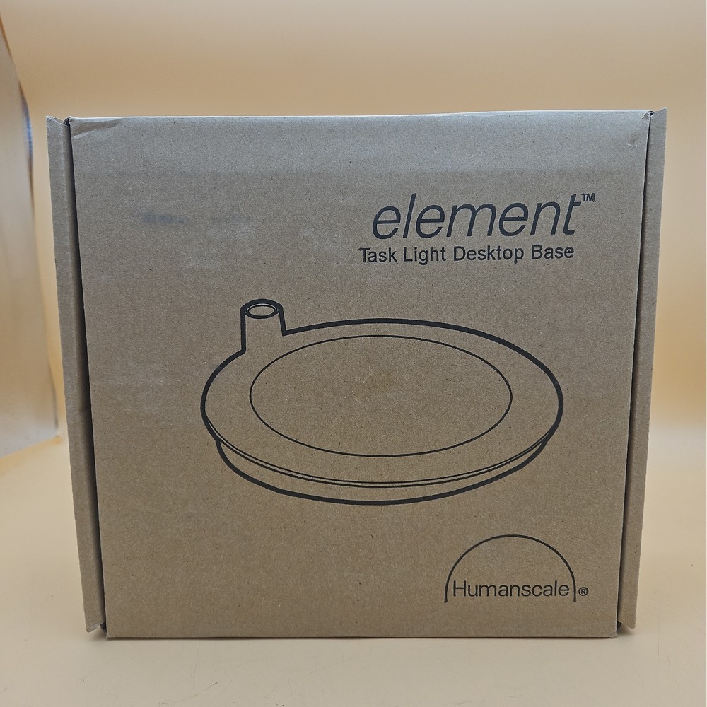 Humanscale Element Task Light Desktop Base Silver Color Brand New
